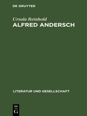 cover image of Alfred Andersch